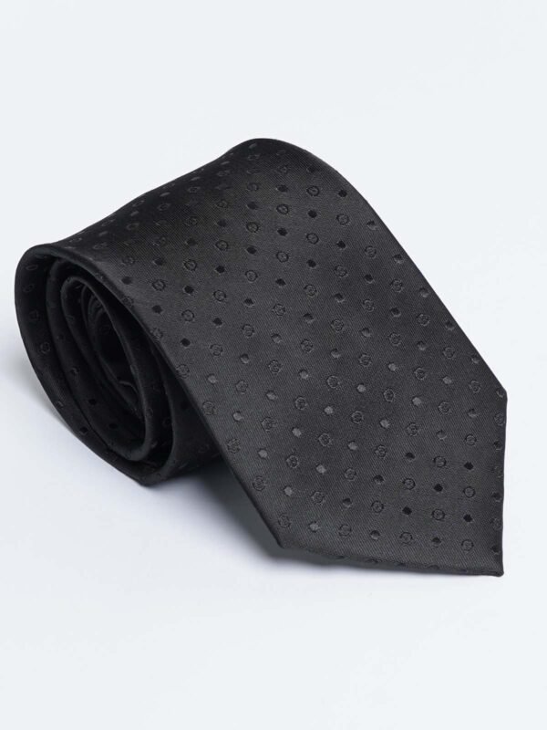 Black Designer Self Tie (TIE-1296)