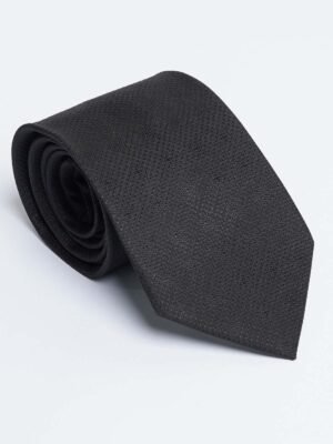 Black Designer Self Tie (TIE-1301)
