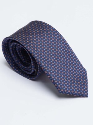 Navy Blue Designer Self Tie (TIE-1329)