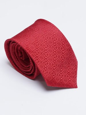 Red Designer Self Tie (TIE-1428)