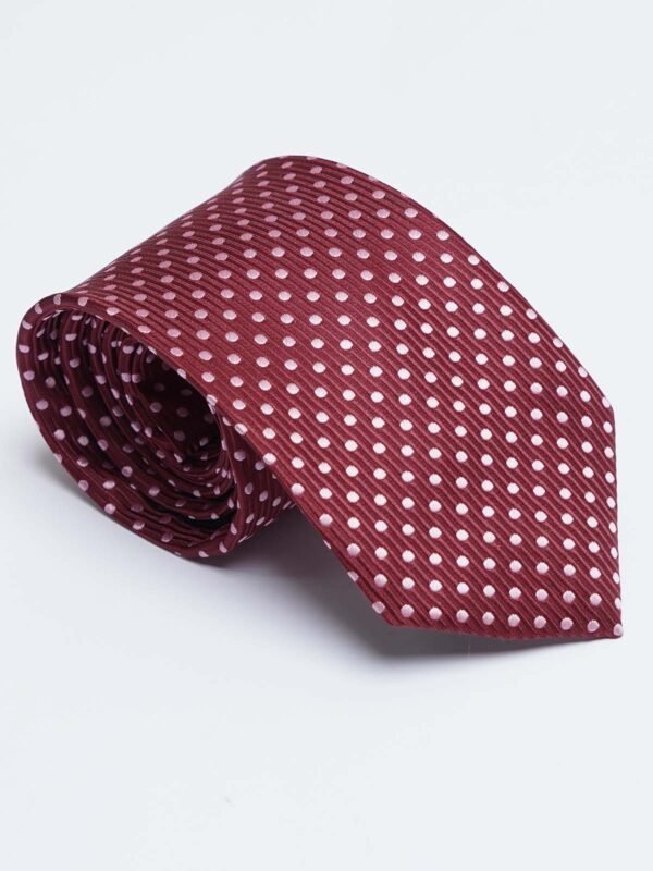Maroon Designer Self Tie (TIE-1433)