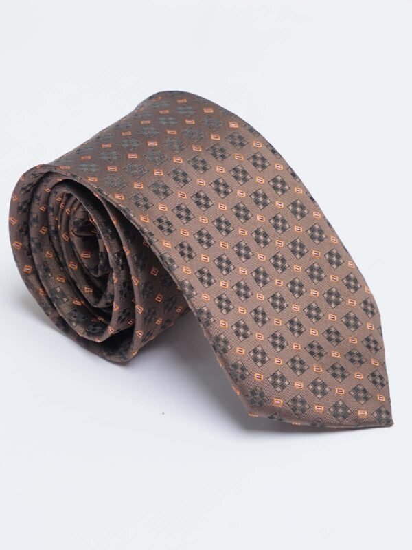 Brown Designer Self Tie (TIE-1439)