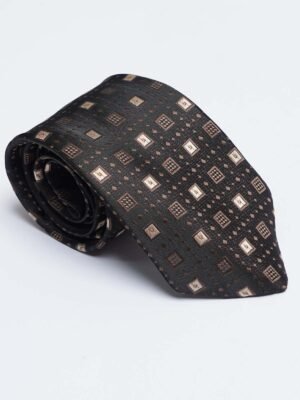 1468_89a6de7d-0eaf-49db-b843-53aab37cdecd.jpg Dark Brown Designer Self Tie (TIE-1468)