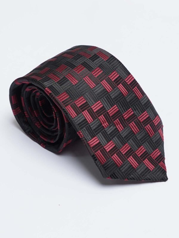 Maroon Designer Self Tie (TIE-1489)