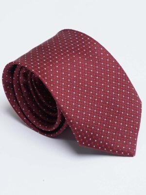 Maroon Designer Self Tie (TIE-1496)