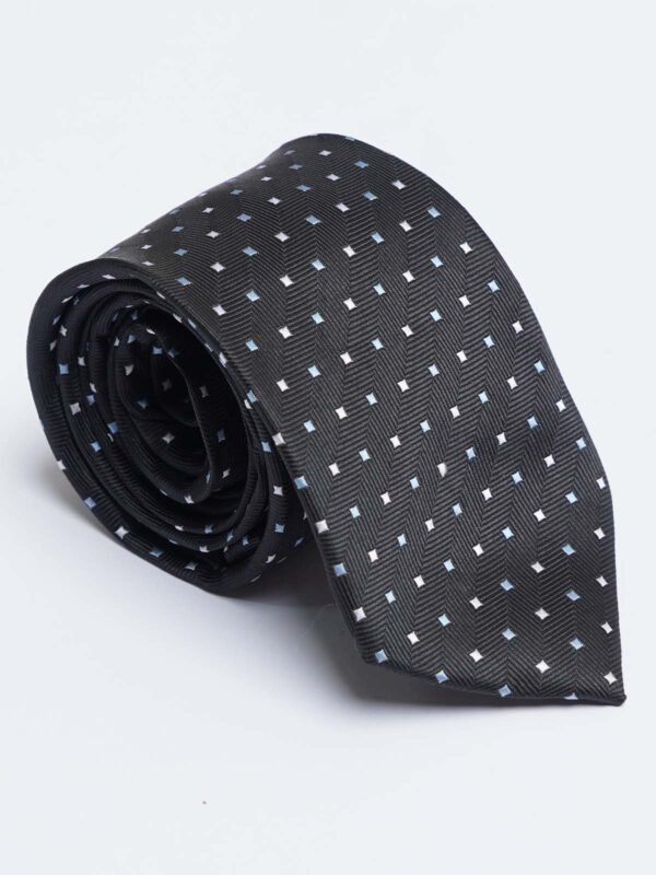 Black Designer Self Tie (TIE-1512)