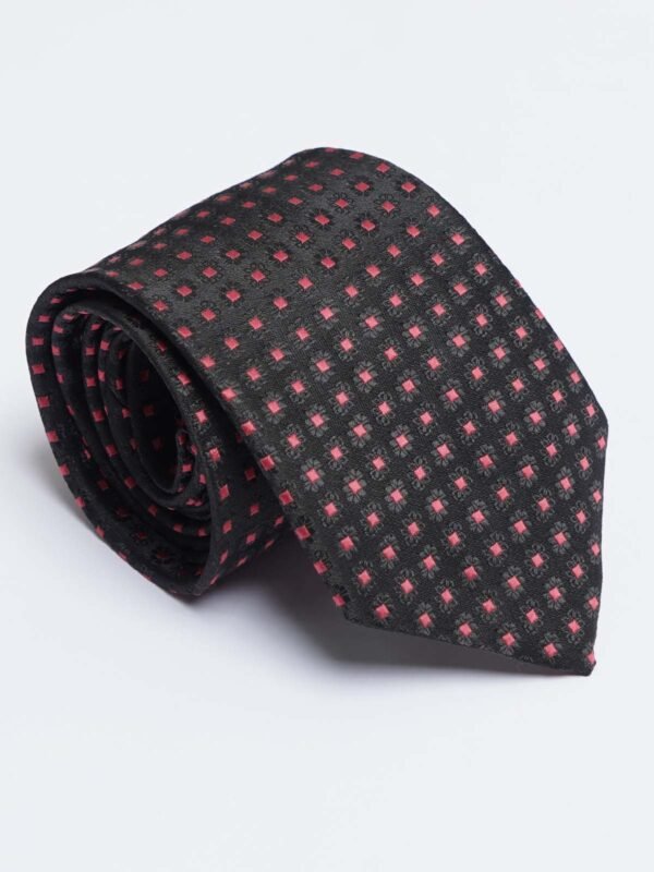 Black Designer Self Tie (TIE-1528)