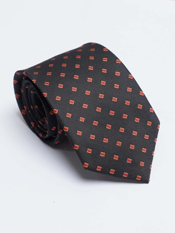 Black Designer Self Tie (TIE-1557)