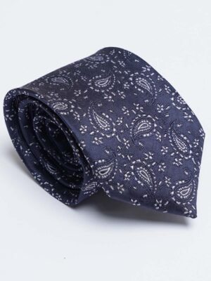 Navy Blue Designer Self Tie (TIE-1587)