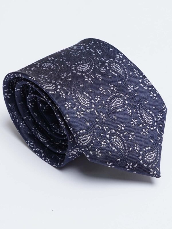 Navy Blue Designer Self Tie (TIE-1587)