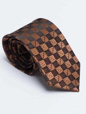 Brown Designer Self Tie (TIE-1592)