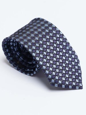Navy Blue Designer Self Tie (TIE-1594)