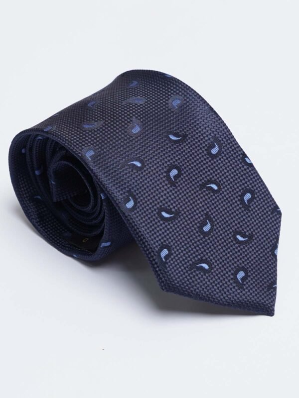 Navy Blue Designer Self Tie (TIE-1598)