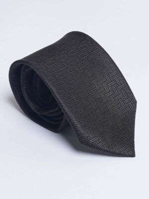 Black Designer Self Tie (TIE-1614)