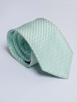 1636.jpg Light Green Designer Self Tie (TIE-1636)