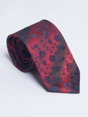 Red Designer Self Tie (TIE-1644)
