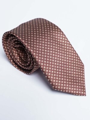 Brown Designer Self Tie (TIE-1716)