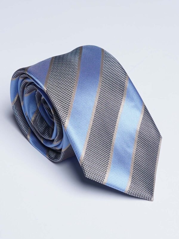 Light Blue Designer Self Tie (TIE-1733)