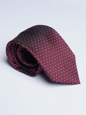 Maroon Designer Self Tie (TIE-1737)