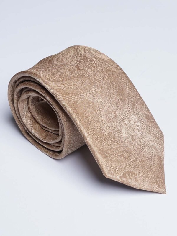 Golden Brown Designer Self Tie (TIE-1752)