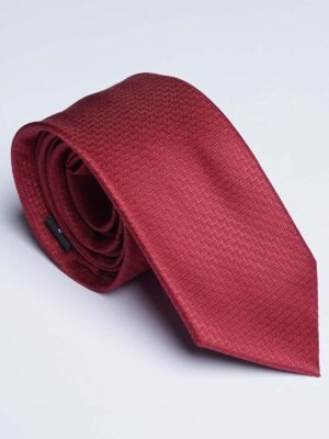 Maroon Designer Self Tie (TIE-1777)