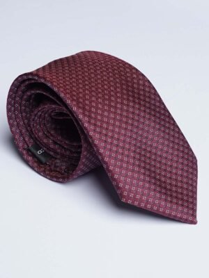 Maroon Designer Self Tie (TIE-1784)