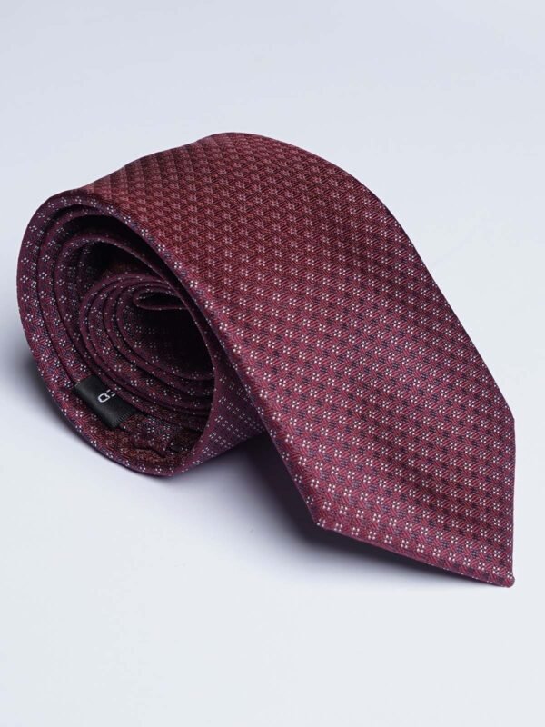 Maroon Designer Self Tie (TIE-1784)