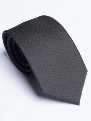 Black Designer Self Tie (TIE-1804)