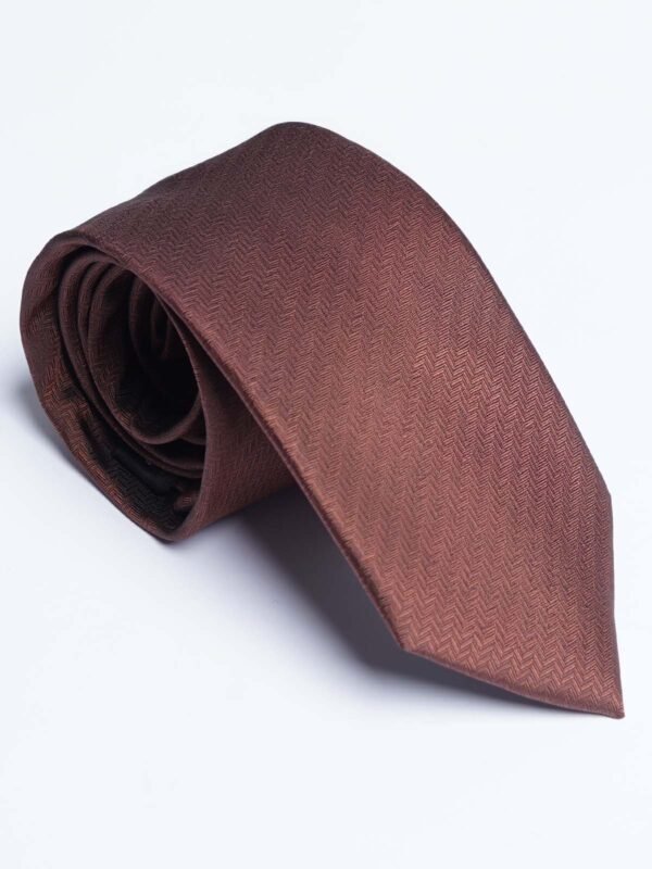 Dark Brown Designer Self Tie (TIE-1807)