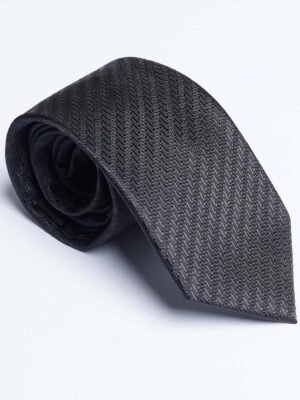 Black Designer Self Tie (TIE-1814)