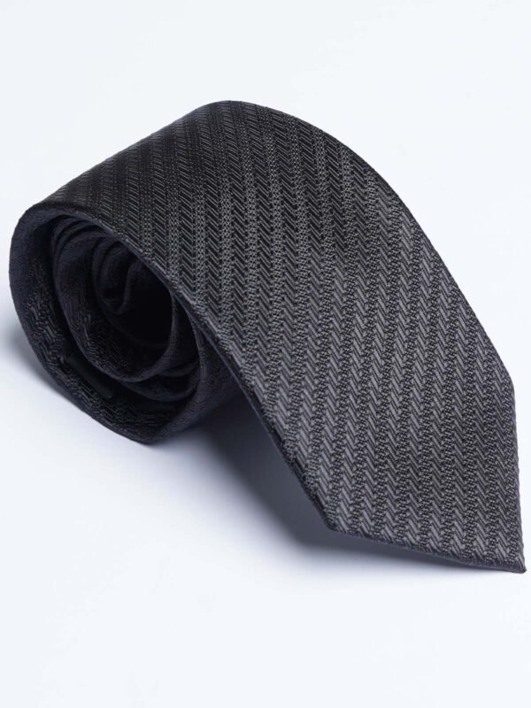 Black Designer Self Tie (TIE-1814)