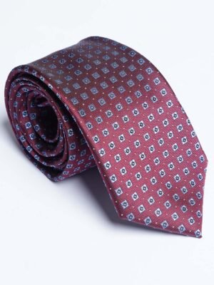 Maroon Designer Self Tie (TIE-1818)