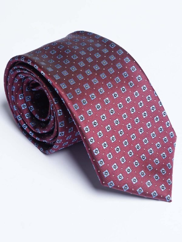 Maroon Designer Self Tie (TIE-1818)
