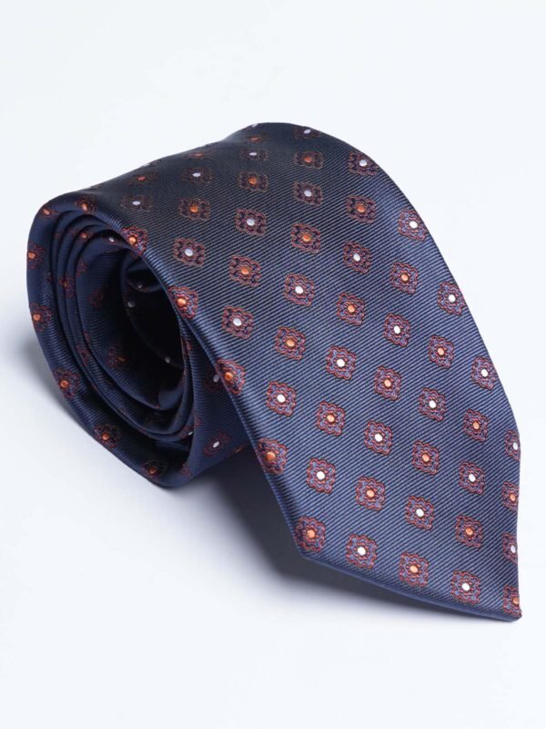 Navy Designer Self Tie (TIE-1824)