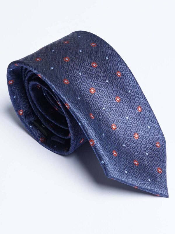 Navy Designer Self Tie (TIE-1825)