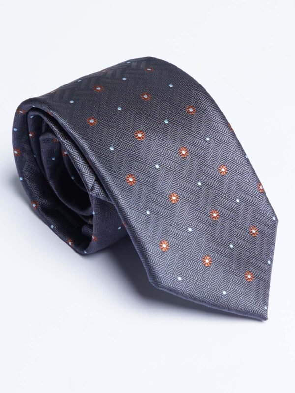 Grey Designer Self Tie (TIE-1827)