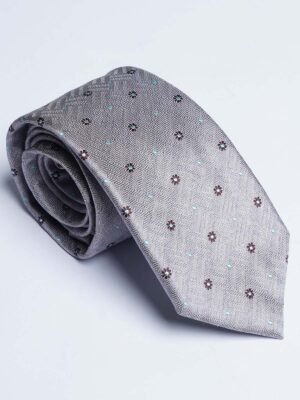 Light Grey Designer Self Tie (TIE-1834)