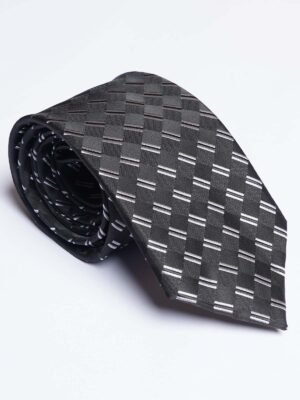 Black Designer Self Tie (TIE-1839)