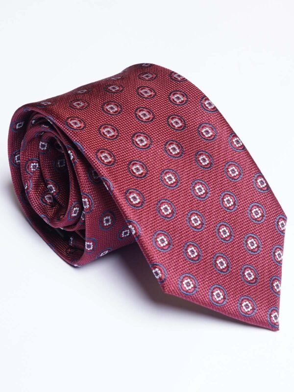 Maroon Designer Self Tie (TIE-1843)