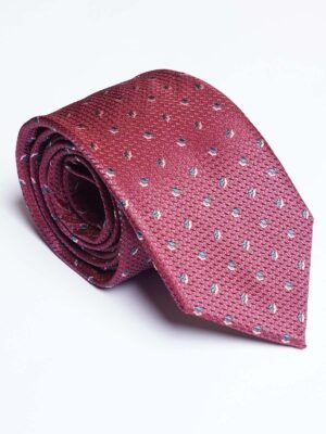 Maroon Designer Self Tie (TIE-1845)