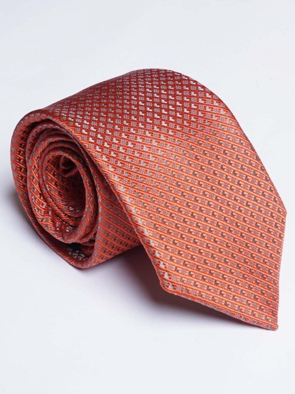 Orange Designer Self Tie (TIE-1852)