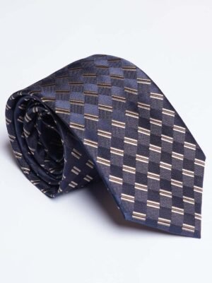 Dark Blue Designer Self Tie (TIE-1854)