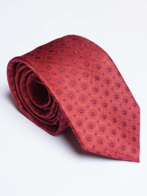Red Designer Self Tie (TIE-1857)
