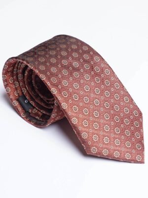 Orange Designer Self Tie (TIE-1859)