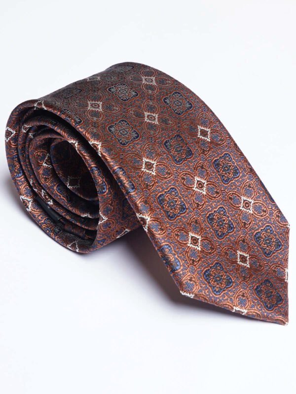 Brown Designer Self Tie (TIE-1870)