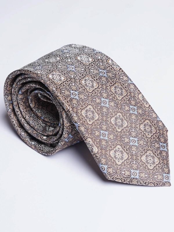 Light Brown Designer Self Tie (TIE-1881)