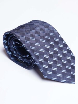 Navy Blue Designer Self Tie (TIE-1882)