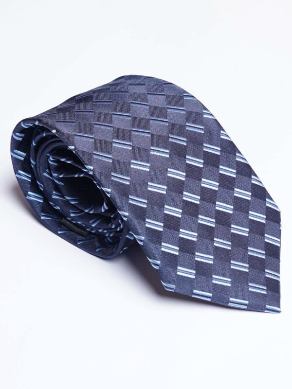 Navy Blue Designer Self Tie (TIE-1882)