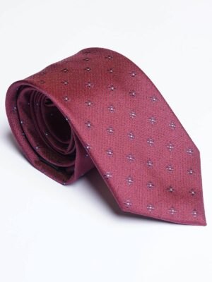 Maroon Designer Self Tie (TIE-1885)