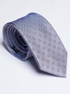 1887-1.jpg Light Blue Designer Self Tie (TIE-1887)
